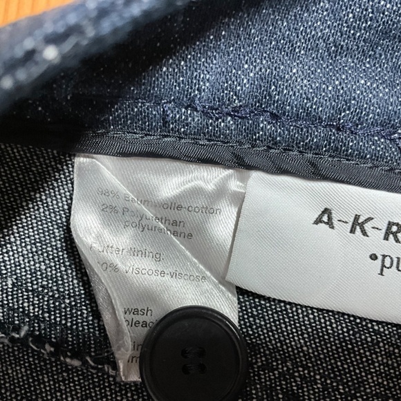 AKRIS PUNTO Five Pocket Straight Leg Cotton Stretch Mid Rise Jeans US Sz 16 - Picture 8 of 10